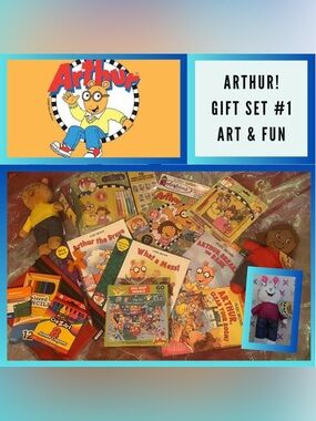 NEW: KID PACK Over 16 ITEMS ARTHUR! THEMED GIFT SET - Set 1